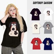 Loose T-shirt with funny print, thick cotton 210gsm/260gsm