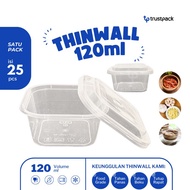 Thinwall Square Mini 120ML, 150 ML / Cup Dessert /thinwall kotak