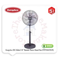 EuropAce 18" (BLDC Motor) Remote Power Stand Fan EPF7186EDCR | EPF 7186EDCR