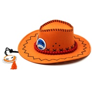 One Piece Fire Fist Ace Hat Anime Character Ace COS Hat Cowboy Hat Korean Version Hat Sun Hat