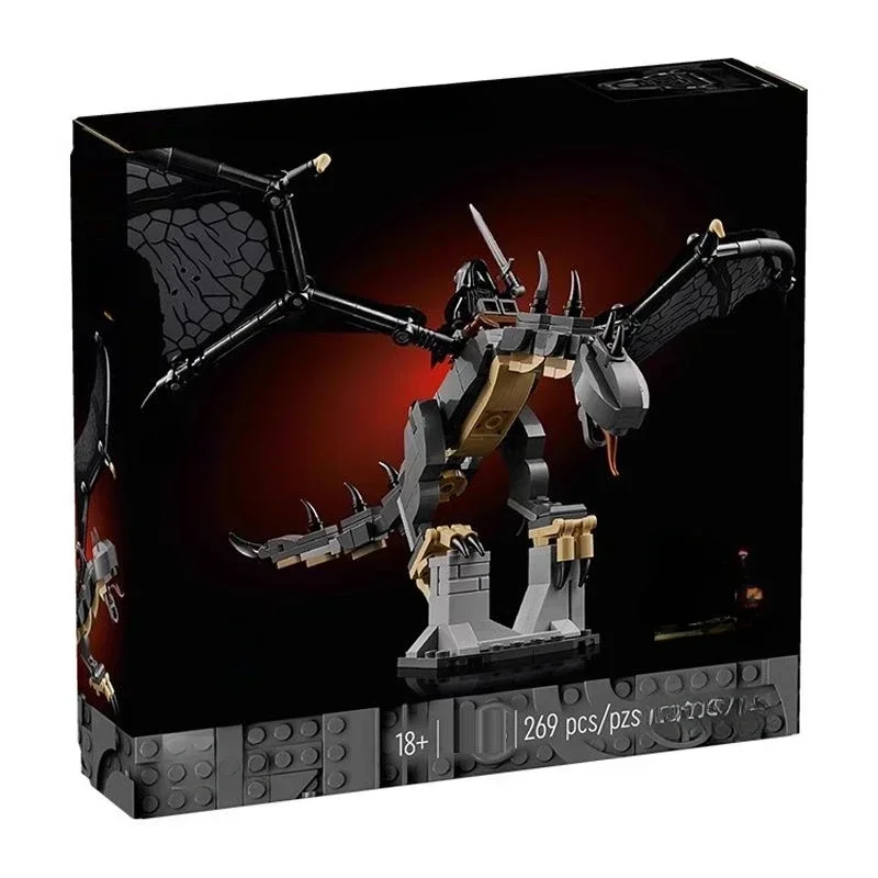 Lorded of Rings Building Blocks Black Dragon Fell Beast with Movable Wings MOC-40693 Detailed Model 