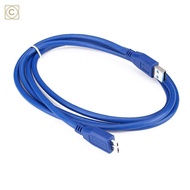 สาย External Harddisk USB 3.0 ยาว 1เมตร High quality and speed Blue color AM-MICRO B USB 3.0 USB line USB 3.0 AM to MICRO B Cable