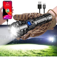 MBKHB Rechargeable Flashlight ,Worlds Brightest Flashlight 5000 lumens OLED Charging Display Best Re