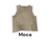 3Hearts Rompi Korean Style Vest Cargo Semi Jeans Wanita