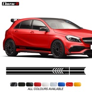 2pcs Edition 1 Rocker Panel Stripes Stickers for Mercedes Benz A Class AMG A45 S 4 Matic W176 Hatchb