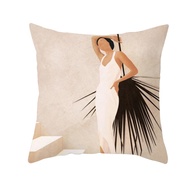 Minimalist Cushion Cover 43x43cm – Nordic Geometric Floral Design Pillow Case for Sofa