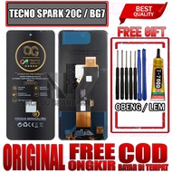 LAYAR FREE/ FREE GLUE + SCREWDRIVER LCD TOUCHSCREEN TECNO SPARK 20C / BG7 TOUCH SCREEN BG7 FULLSET O