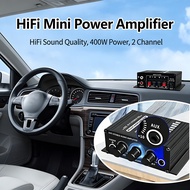 HiFi Mini Power Amplifier 400W 2 Channel AK270 Car Audio Support AUX Audio Amplifier 12V