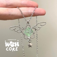 (Wish Core) NCT Wish Angel Wings Star Necklace KPOP Concert Accessories