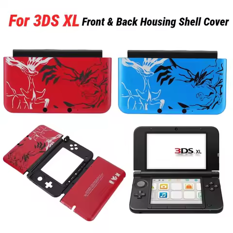 For 3DS XL Front & Back Housing Shell Cover Faceplate Plastic Front Back Faceplate Housing Shell Cov