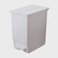 日本RISU｜(H&amp;H系列)踩踏對開分類垃圾桶 45L 灰白色