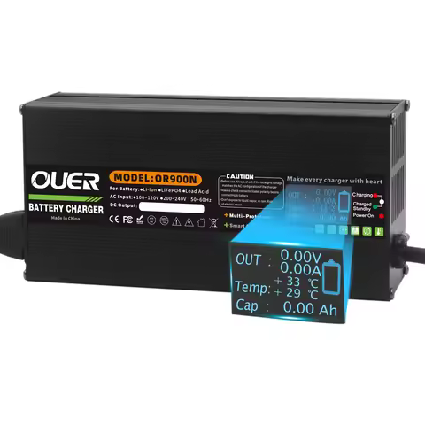 87.6V 10A LiFePO4 Battery Smart Charger High-power Used For 24S 72V 76.8V LiFePO4 Battery Aluminum S