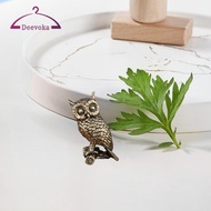 [deevoka] Brass Owl Figurine, Home Decoration, Ideal Gift, Delicate Craftsmanship, Compact Yet Sturd