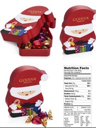 加拿大🇨🇦直送✈️🇭🇰 👍🏻精選聖誕節🎄禮物🎁時間到了  【 🇨🇦Godiva Santa Box With Chocolate Truffles, 聖誕老人松露朱古力禮盒🎁 】