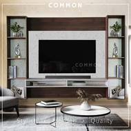 🔥 Free Install 🔥 CommonSpace Laurent 8.5ft TV Cabinet | 75 inches Hanging Cabinet | Almari TV Dinding | 电视机柜 150-03