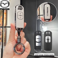 Mazda Remote Smart Car Key Chain Ring Cover Case Shell Protect For Mazda 2/3/CX-3/CX-5/Skyactiv Acce