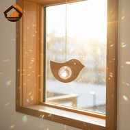 CheeseArrow Bird Wind Chimes with Dazzling Crystal Prisms for a Magical Patio Setting my