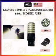 LED Bulb T20 Bulb 1891 Lampu Mentol Brake Light Bulb Led Red White T20-891(1set2Pcs)