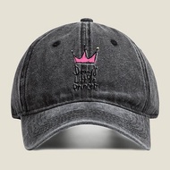 2025Princess Crown Sweet 'Daddy's Little Princess' crown design  Hand Washable Casual Hat for Men & 