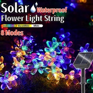 [Raya Ready] Sakura Solar Lamp Or Electric Car & Water Quality 8Color-Mode/Warm (5M/7M/12M) Auto Nig