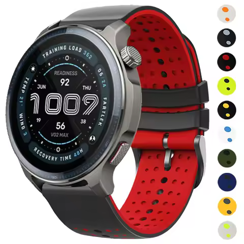 Sports Silicone Strap For Huami AMAZFIT BALANCE 2/GTR 4 3 Pro 2e 47mm Strap AMAZFIT BIP 6 5/Cheetah 