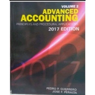 ADVANCED ACCOUNTING vol.2 by Guerrero