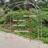 Monthly Rattan Climbing Rack Arch Flower Rack Stainless Steel Bracket Support Rack Arch Grape Rack G