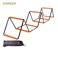 DOREEN Agile Ladder, Orange Instant Set-up Soccer Speed Ladder, Flexibility Carbon Steel Foldable Mu