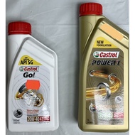 CASTROL GO 4T 20W-40 / CASTROL POWER 1 4T 10A-40 (100% Original Castrol Malaysia)