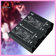 [lzdxwcke2] Dual Channel Passive DB2 Direct Box, Noise Reduction Enclosure, Shockproof Metal for Liv