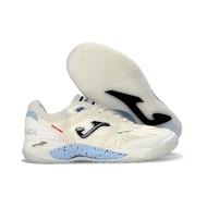 Latest IC Football Shoes 39-45 Men's Indoor Leather White Durable Five-a-side Training Boots AM2F