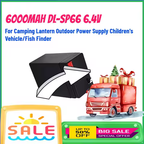 6000mAh DL-SP66 6.4V Battery for Camping Lantern Outdoor Power Supply Children's Vehicle/Fish Finder