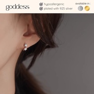 s925 Star Charm Huggies Mini Hoop Earrings (Gold/Silver)