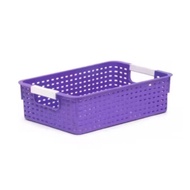 Multipurpose Plastic Rattan Basket/ Box 27.6X17.5X7.5 cm Original Taiwan Ventura Brand