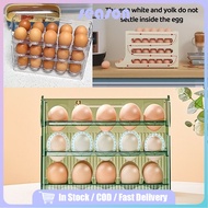 30 Grid Egg Tray Refrigerator 3 Layer Egg Storage Box Durable Rolling Egg Storage Racks