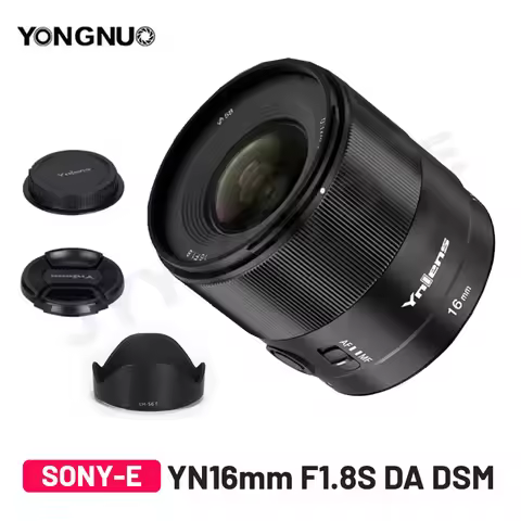 YONGNUO YN16mm F1.8S DA DSM AF Large Aperture Wide Angel Lens for Sony E Mount A6500 6300 A6400 A630
