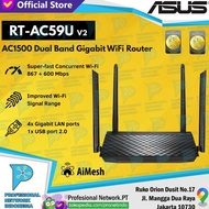 Asus RT-AC59U V2 Dual Band Gigabit WiFi Router AC1500 AiMesh Support