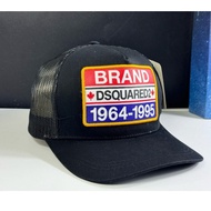 DSQUARED2 Men's and Women's Fashion Button Mesh Cap, Dsquared2 1964 MU145 Mesh Hat