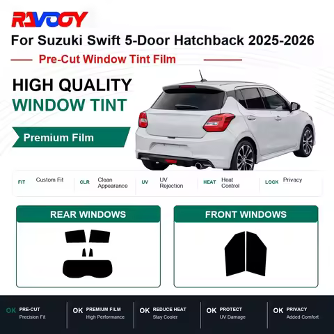 Premium Pre-Cut Window Tint For Suzuki Swift 5-Door Hatchback 2025-2026 Front & Rear Windows UV Heat