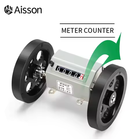 Z96-F Mechanical Meter Counter Length Distance 0-9999.9 Double Rolling Wheel Mechanically Driven Rec