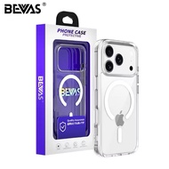 BEVAS Magnetic Transparent Case 17Pro Phone Camera Button Version 17 Pro Max iPhone 17 Pro Max Casin