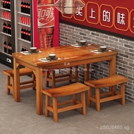 Breakfast Billion Solid Wood BBQ Restaurant King Hotel Noodle Shop Combination Carbonized Snack Shop