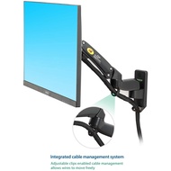 North Bayou NB F150 TV Monitor Wall Mount Bracket Full Motion Articulating Swivel for 17-27" Monitor