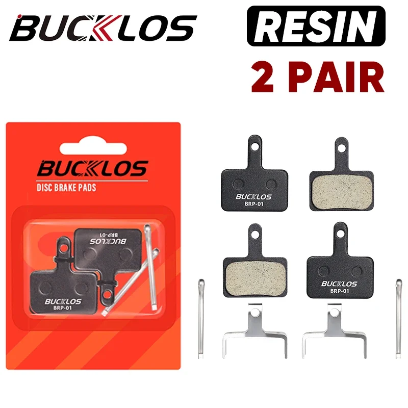 BUCKLOS Brake Pads Resin MTB Road Bike Hydraulic Disc Pads For SHIMANO MT200 B01S Wear-resistant Dur