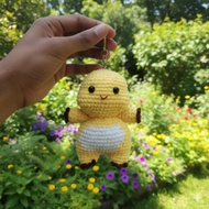 Nailong Crochet Amigurumi keychain Dj handmade