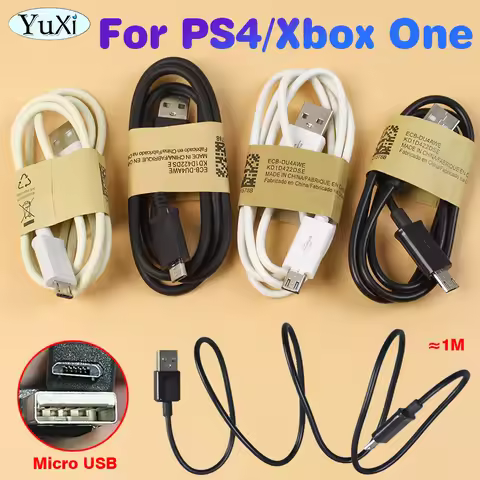 1Pc Charging Data Cable For PS4/Xbox One Handle Controller Micro USB Cable Game Power Cord For Phone