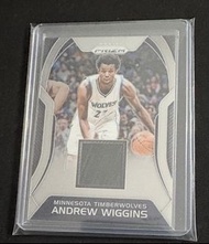 Andrew Wiggins Prizm Basketball Game-worn card