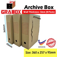 File Storage Box Paper File Box Extra Hard Paper File Box Archive Box Direct Kilang Kotak
