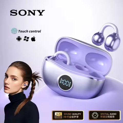 Original Sony Wireless Headphones D151 Open-back Clip-on Style, Bluetooth 5.4 Sports Earphone Hi-Fi 