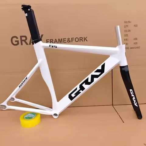 Taiwan Gray F15 Muscle Frame CARBON FORK Fixie Single Speed Breaking Wind 700C*48/52/56CM Fixed Gear